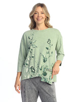 "Botanica" Mineral Washed Cotton Slub Top - M118-2096