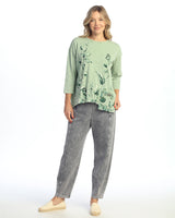 "Botanica" Mineral Washed Cotton Slub Top - M118-2096