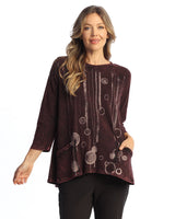 Mineral Washed Patch Pocket Tunic Top - M12