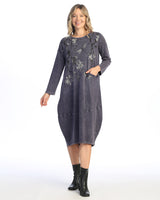 "Sakura" Mineral Washed Cocoon Dress with Pocket - M123-2045