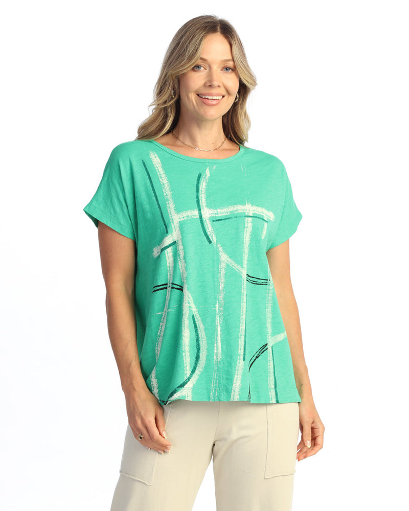 Center Seam Boxy Dolman Top - M137