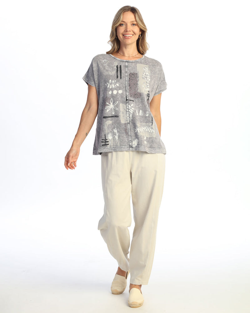 Center Seam Boxy Dolman Top - M137