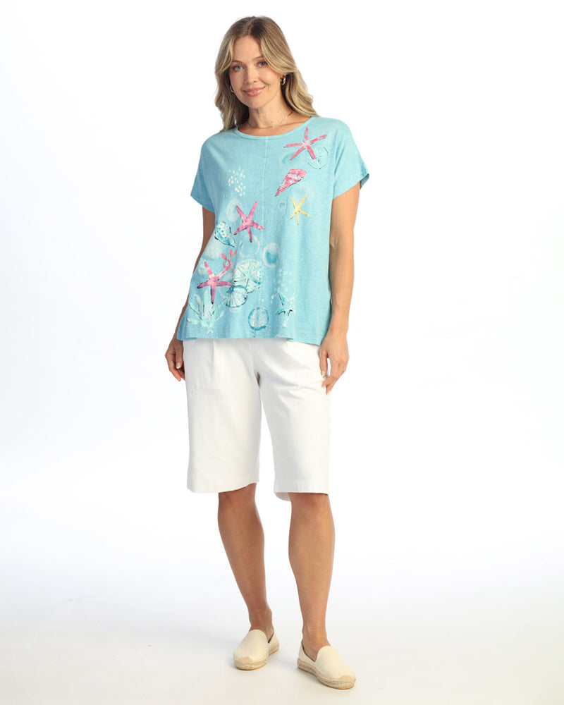 Center Seam Boxy Dolman Top - M137
