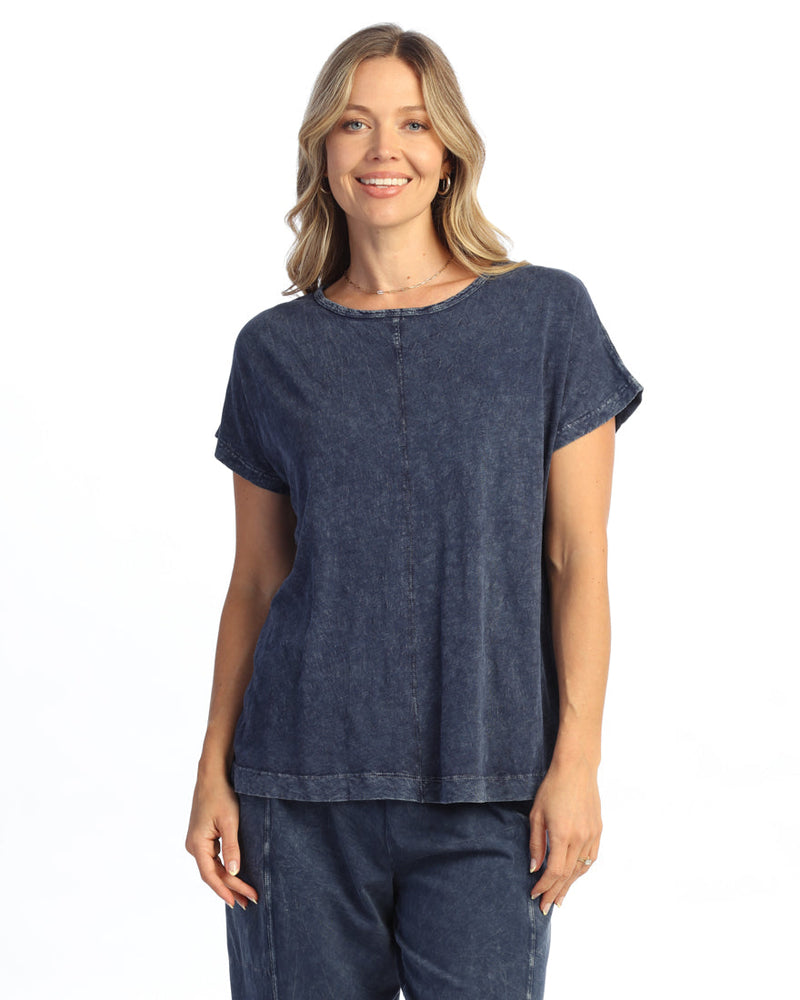 Center Seam Boxy Dolman Top - M137