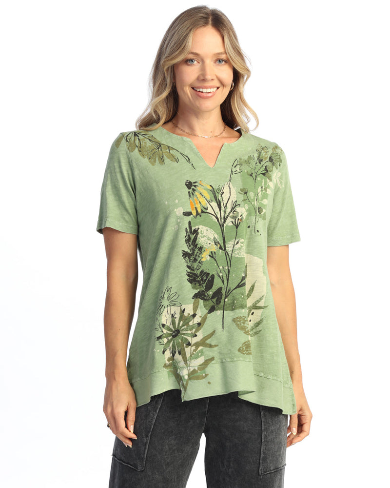 Notch Neck Top - M138