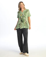 Notch Neck Top - M138