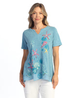 Notch Neck Top - M138