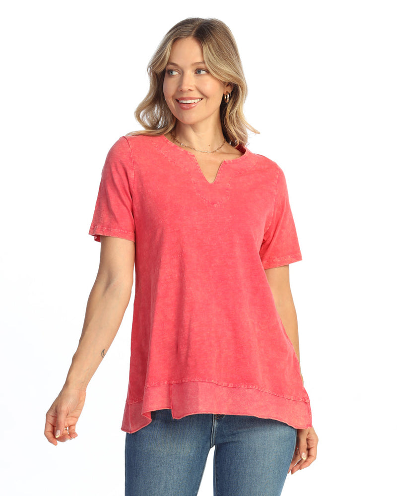 Notch Neck Top - M138