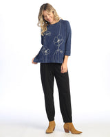 "Sketch" Mineral Washed French Terry Top - M51-2033