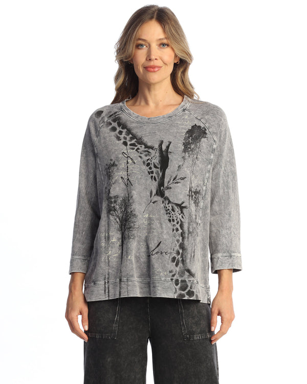Mineral Washed Cotton French Terry Top - M51