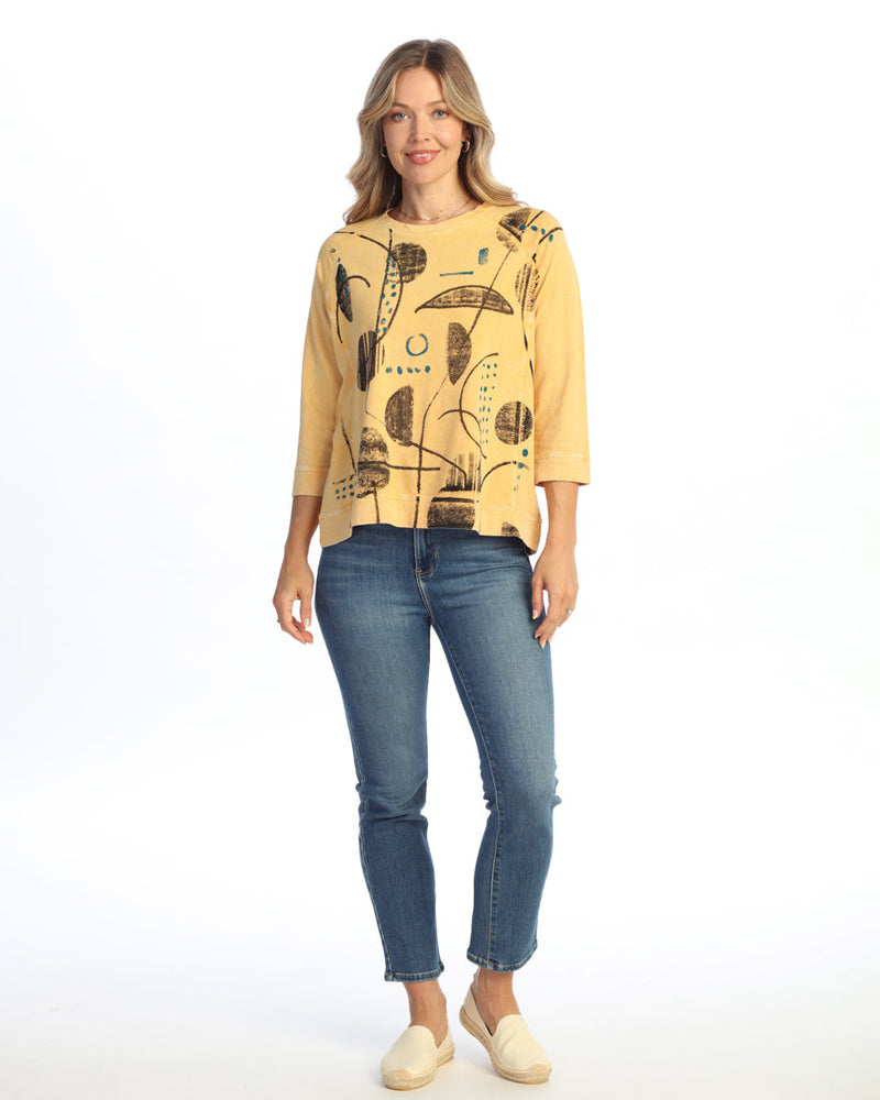 Mineral Washed Cotton French Terry Top - M51