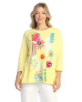 Jess & Jane "Madison" Floral Print Layered Tunic Top - M66-2108