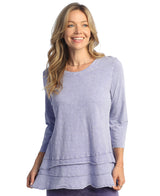 Mineral Washed Layered Tunic Top - M66