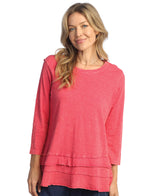 Mineral Washed Layered Tunic Top - M66