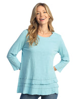 Mineral Washed Layered Tunic Top - M66