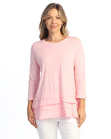 Jess & Jane Floral Print Layered Tunic Top - M66