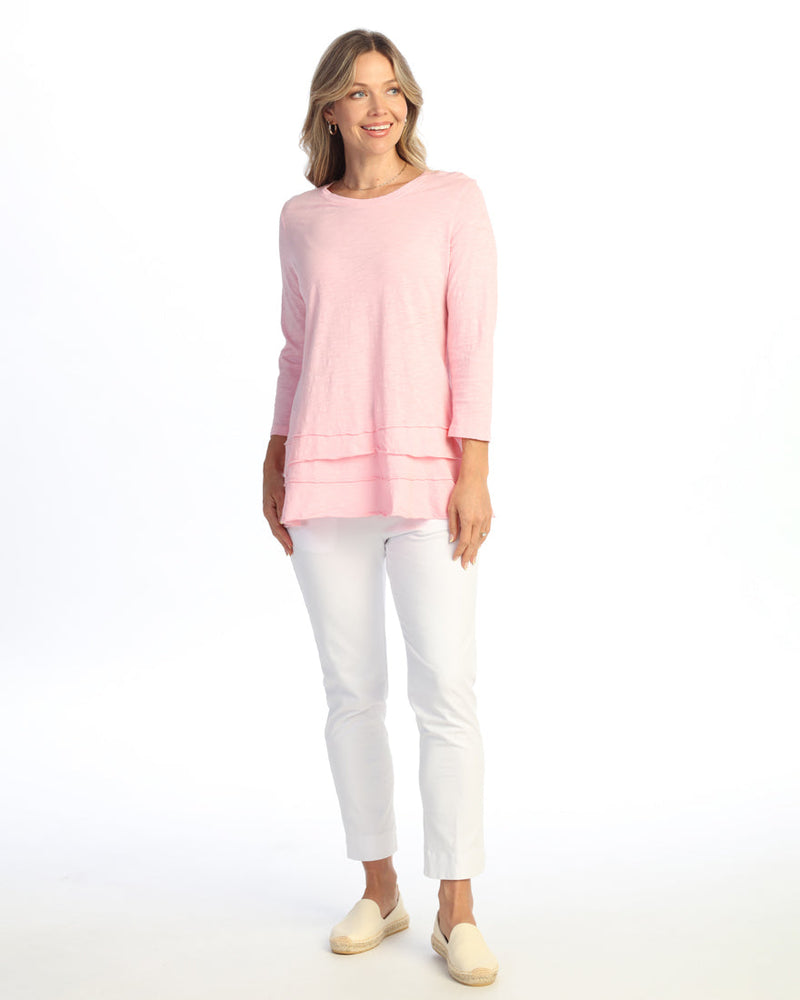 Jess & Jane Floral Print Layered Tunic Top - M66