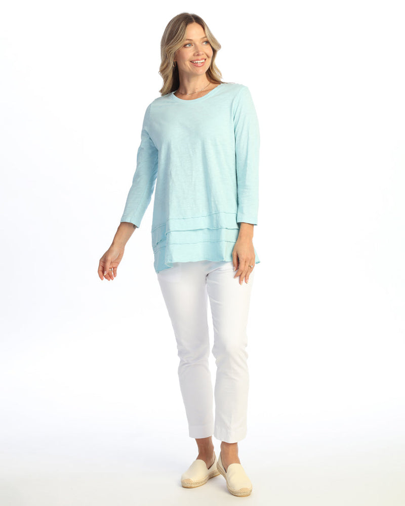 Jess & Jane Floral Print Layered Tunic Top - M66