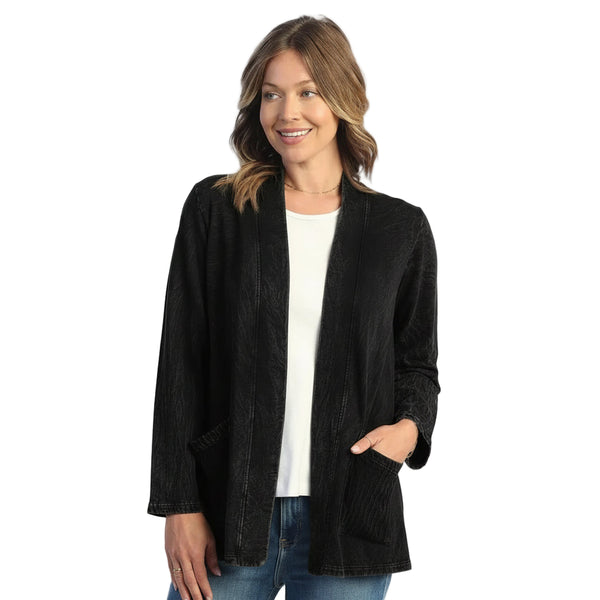 Mineral Washed Open Cardigan - M90