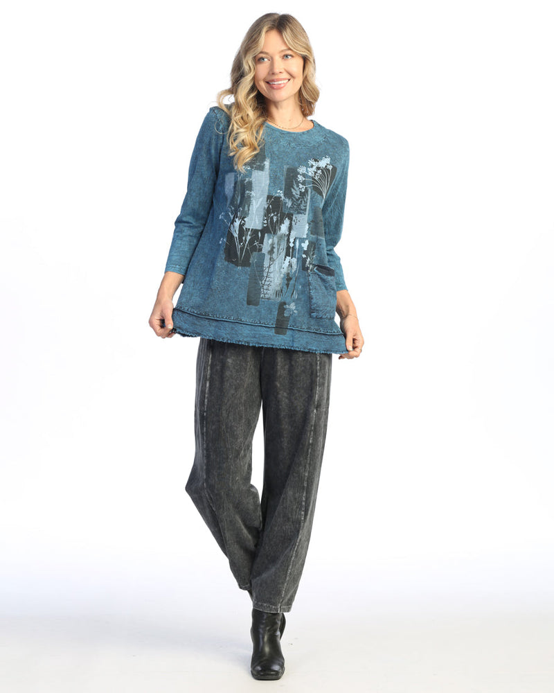 Jess & Jane "Mariposa" Mineral Washed Double Gauze Boxy Top - M94-2026