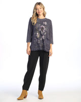 "Ballet" Mineral Washed Double Gauze Boxy Top - M94-2041 - L Only