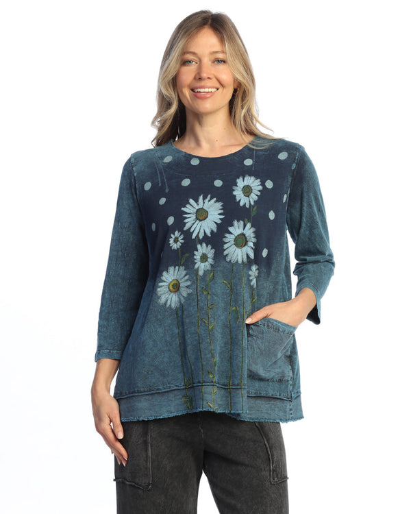 Mineral Washed Double Gauze Boxy Top - M94