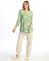 Mineral Washed Double Gauze Boxy Top - M94-