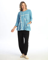 Mineral Washed Double Gauze Boxy Top - M94-