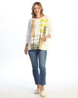 Mineral Washed Double Gauze Boxy Top - M94-