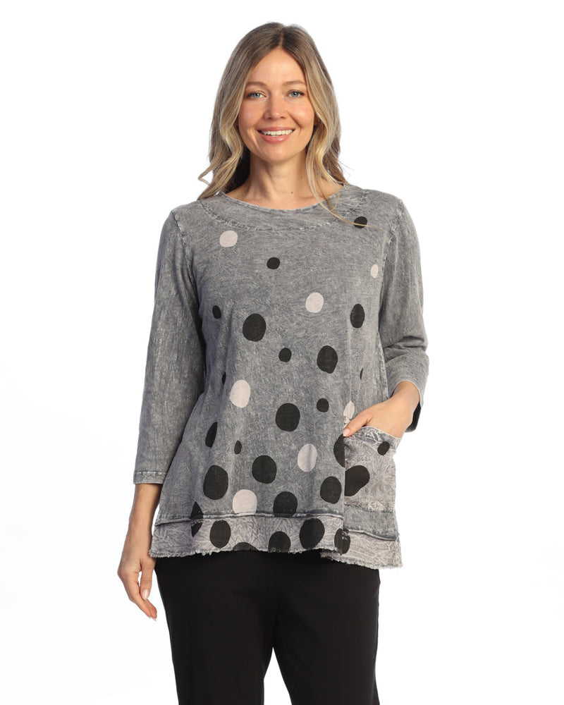 Mineral Washed Double Gauze Boxy Top - M94