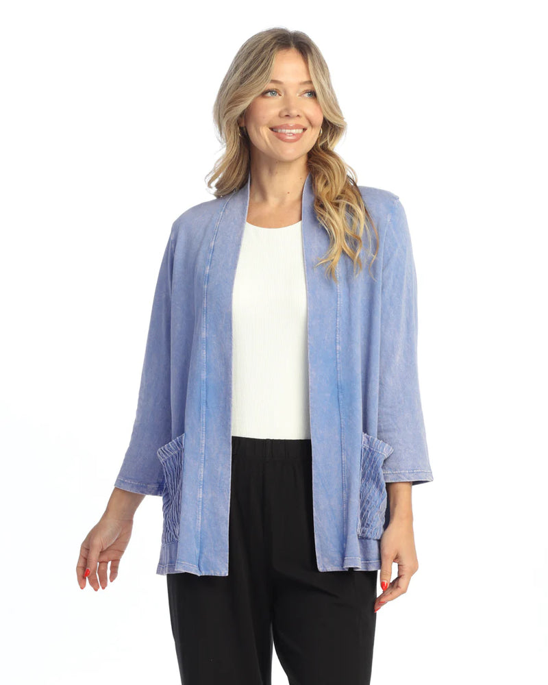 Mineral Washed French Terry Kimono Jacket - M95