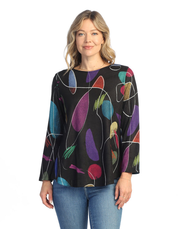 Jess & Jane "Frolic" French Brush Tunic Top - NB2-1984