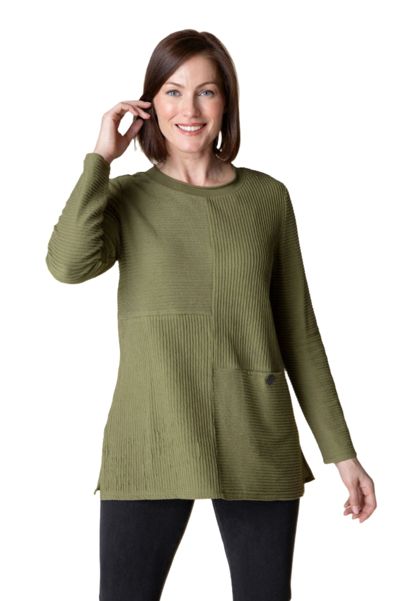 Habitat Ripple Effect Ribbed Seamed Pocket Tunic - 16011