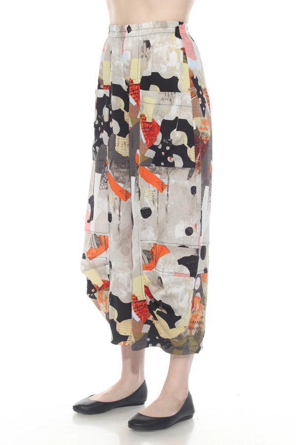 Modern-Art Inspired Harem Pant - P3615