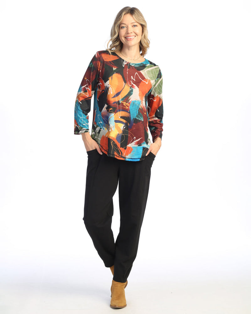 Jess & Jane "Ballad" Sublimation Top With Round Hem - PS3-1972