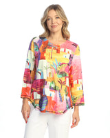 "Cancun" Sublimation Top With Round Hem - PS3-2051