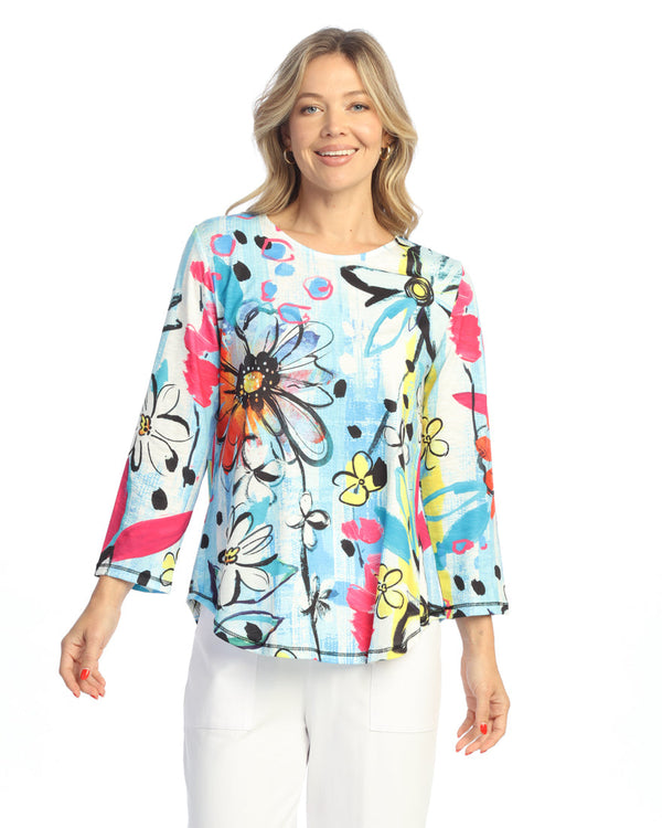 "Laura" Sublimation Top With Round Hem - PS3-2082