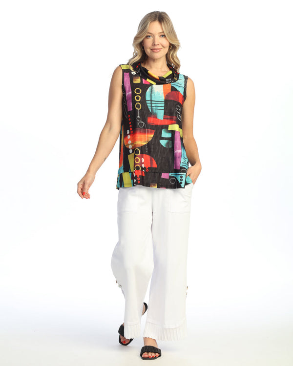 "Geneva" Quill Texture Sleeveless Top - QT1-1919