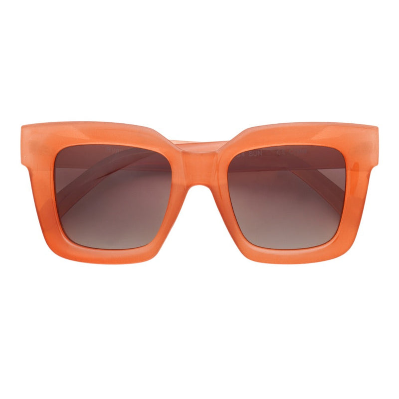 Ellie | Transparent Burnt Orange | Brown Lens