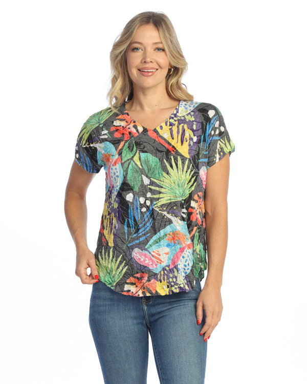 "Harmony" Rayon Burnout Crushed Dolman Sleeve Top - RC7-2084