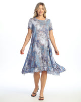 "Morocco" Crushed Short Sleeve Travel Dress - RC9-1681