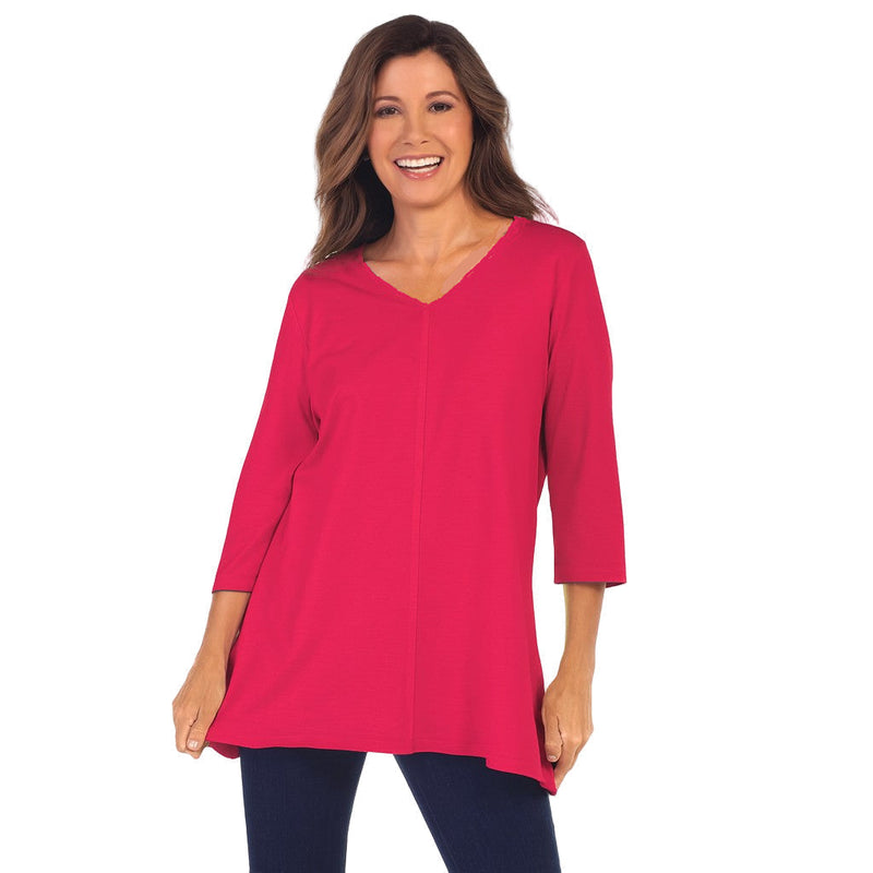 Solid Lightweight Soft Knit Tunic - SC115