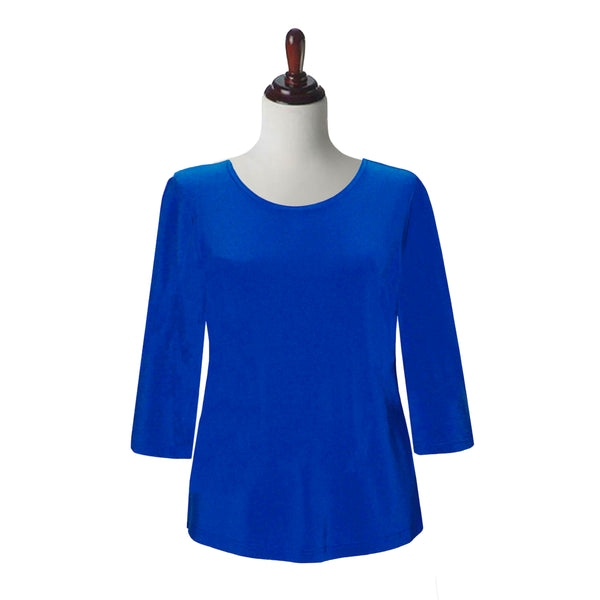 Valentina Signa Solid Round Top in Royal Blue - L-Solid-ROY