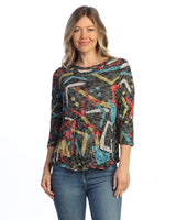 Crushed 3/4 Sleeve Top - SC4