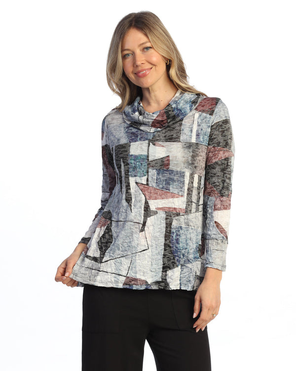 Crushed Cowl Neck Top - SC7