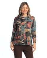 Crushed Cowl Neck Top - SC7