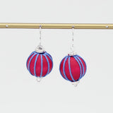 Pink Thread Wrapped Earring