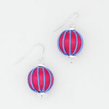Pink Thread Wrapped Earring