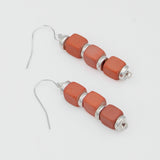 Peach Zuba Cube Earring