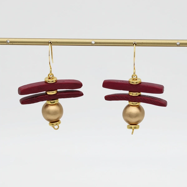 Gold Skylar Coastal Aura Earrings